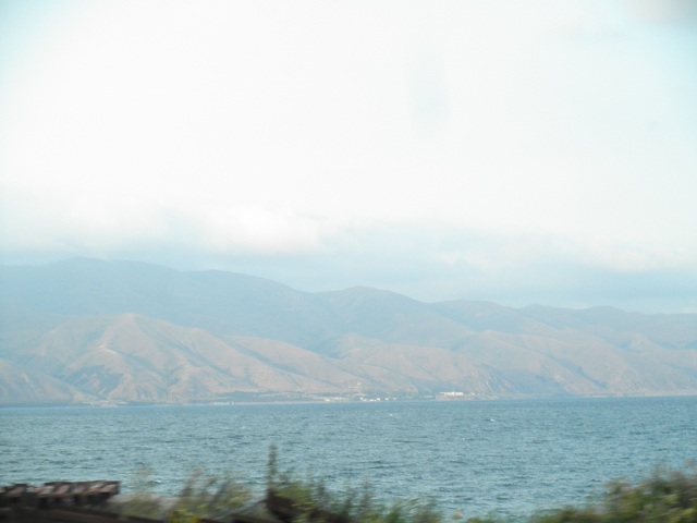 Arriving at Lake Sevan